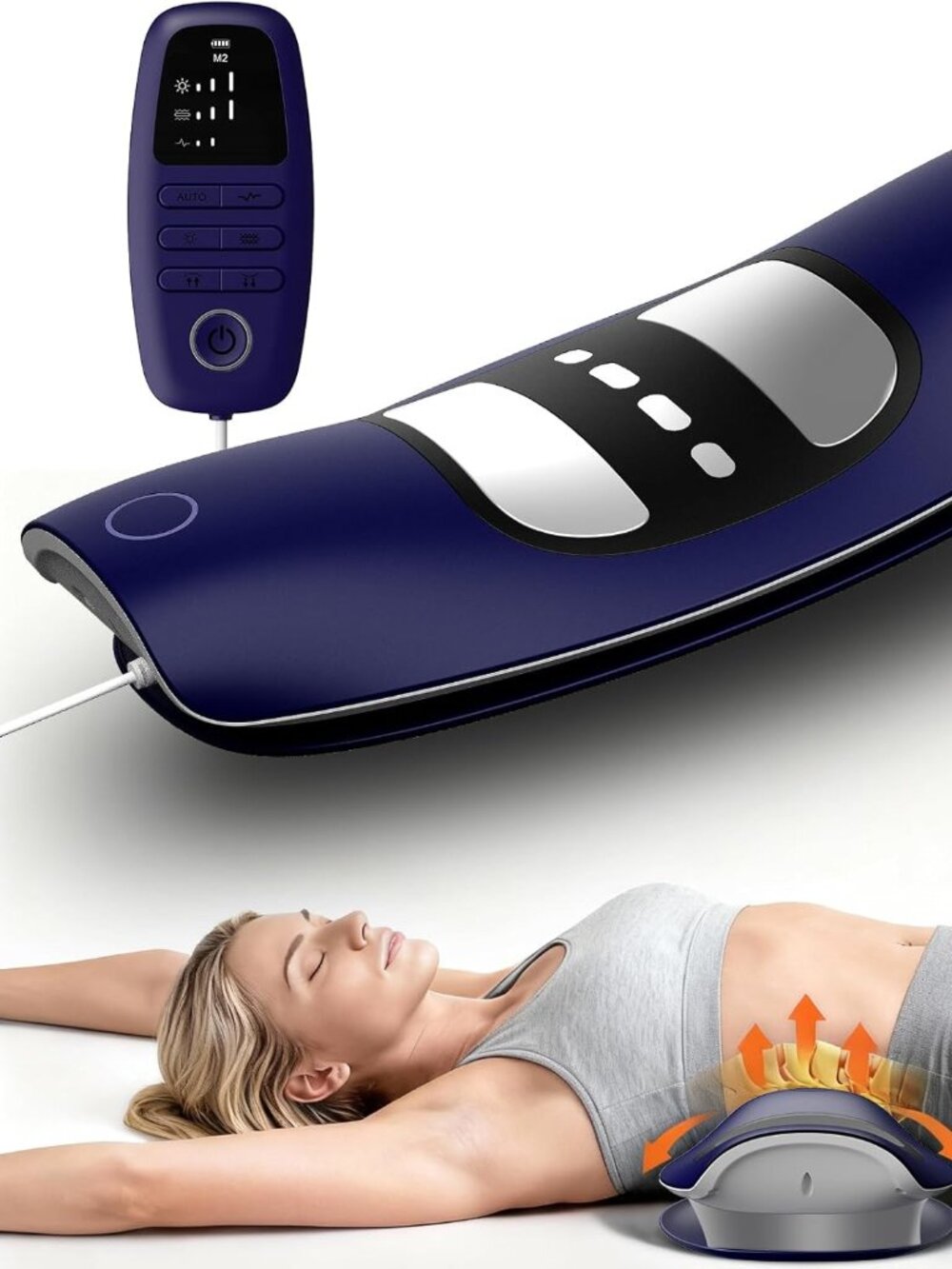 4-in-1 Low Frequency Cordless Rechargeable Electric Lumbar Spine Massager